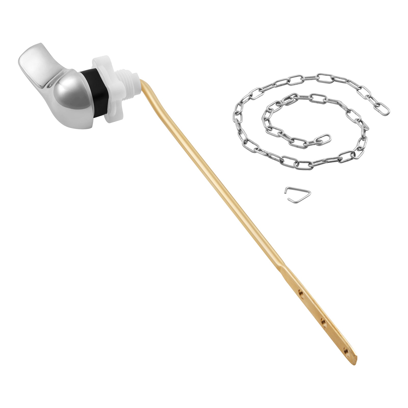 Toilet Handle Replacement Kit Front Mount Universal Toilet Flush Handle Chrome_voghion.com